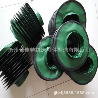 圆形防护罩拉链伸缩式油缸气缸防尘罩 丝杠保护套活塞杆液压护罩