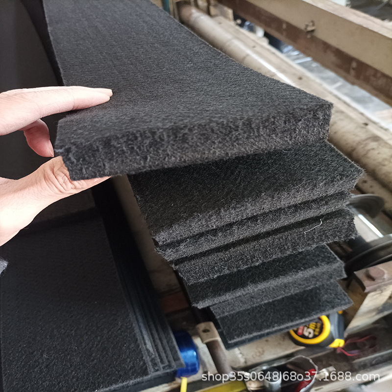 针刺毛毡黑色化纤毡黑板擦用毛毡黑板擦毛毡