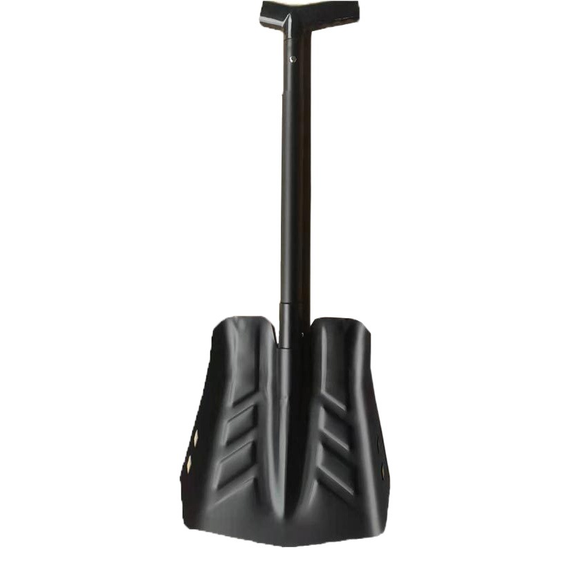 Mayor de aleación de aluminio grande pala de nieve retráctil pala de nieve del coche mango de rotura de hielo Sierra pala de hielo plegable