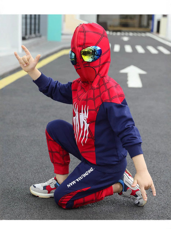 男の子スパイダーマン子供服春秋ツーピース子供スポーツスーツ子供春服ベビーウルトラマン服|undefined