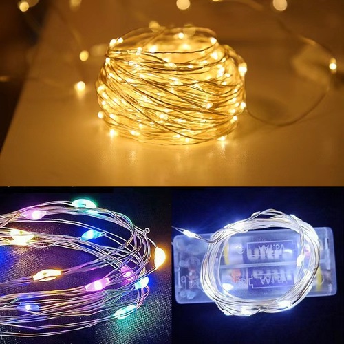 Liangcheng Copper Wire Light AG13 Button Battery LED Colored Lights Christmas Decoration String Light Star Copper Wire Light String Light String