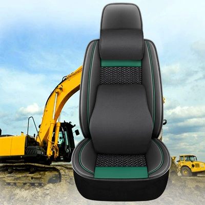 Kobelco, Liugong, Small Excavator Seat: Universal seat cover - green-memory-version-order-remarks-model-number