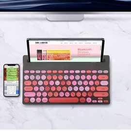 无线键盘幻彩平板笔记本电脑换键盘小巧可爱高颜值