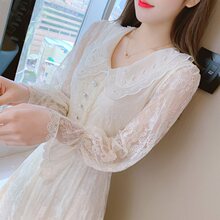 大码女装茶歇轻奢连衣裙女2025春季新款法式仙女裙子显瘦遮肉微胖