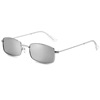 Metal retro fashionable sunglasses suitable for men and women, square trend glasses, Korean style, internet celebrity