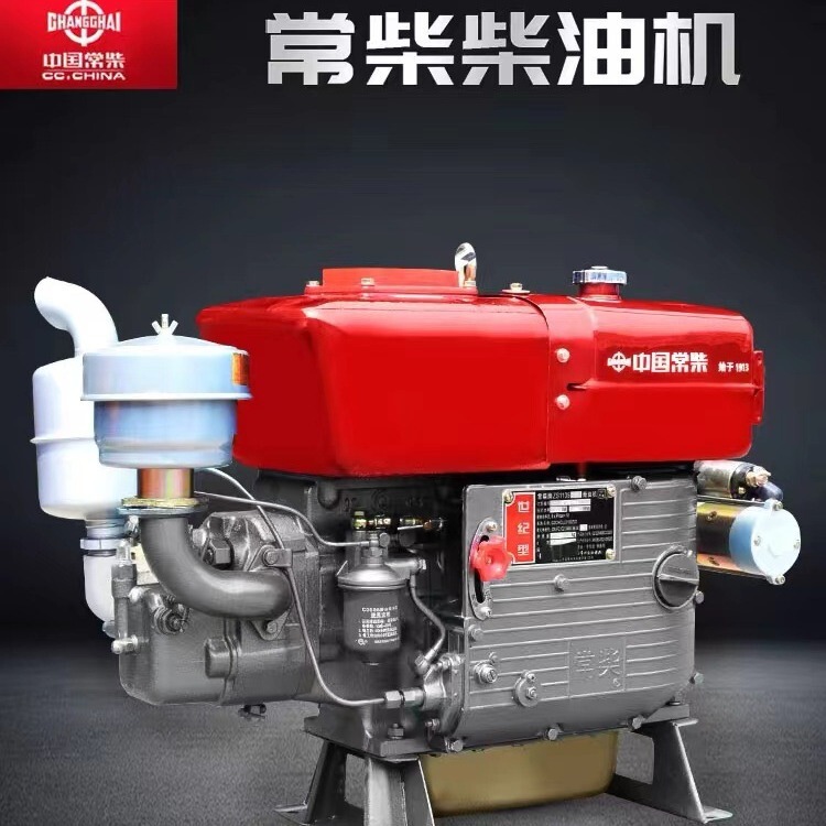 China Changchai Single-cylinder Diesel Engine Water-cooled 12/15/18 Full-horsepower Engine Small Hand-cranked Agricultural Electric Start