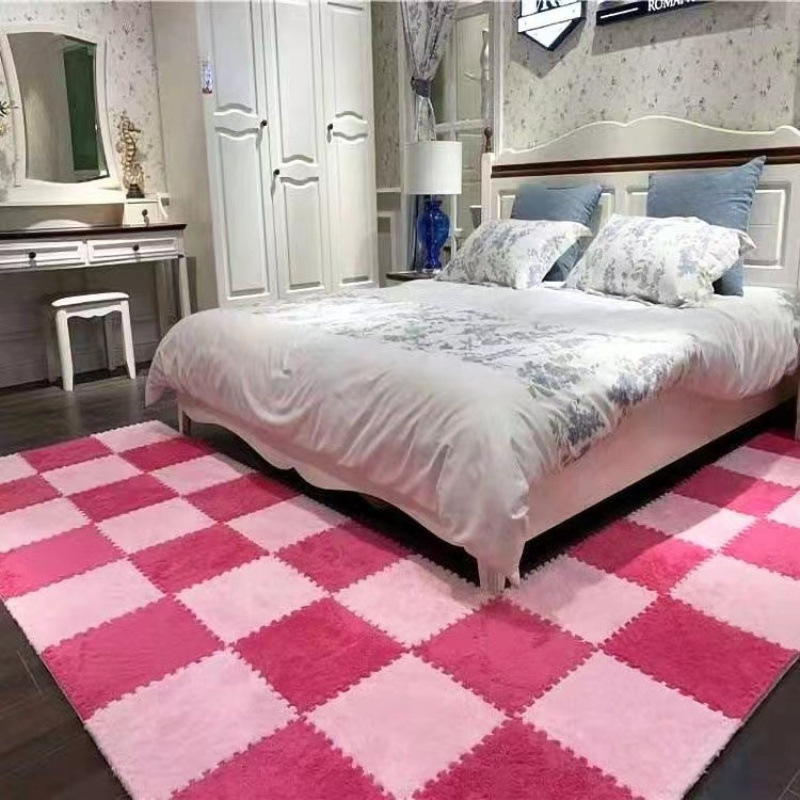 Alfombra de felpa, tapete, manta de costura, tapete, dormitorio, tienda completa, princesa niña, sala de estar, manta de cabecera de área grande, hogar