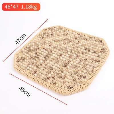 Cool pad Seat Cushion, Lumbar Support Car Cushion, Not Tired - single-piece-rice-mesh-flower-beads
