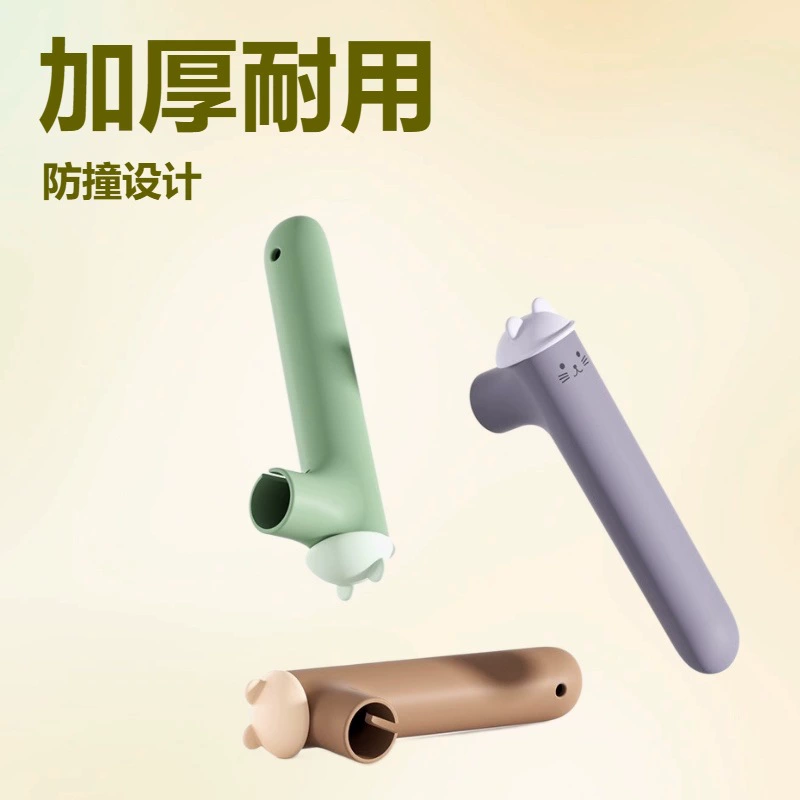 Мультяшный котенок силиконовый защитный чехол для дверной ручки защиты от столкновения дверной ручки защитный чехол для детей