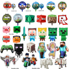 クロスボーダー漫画私の世界風船18インチrobloxロブ楽思ゲーム風船誕生日パーティー風船