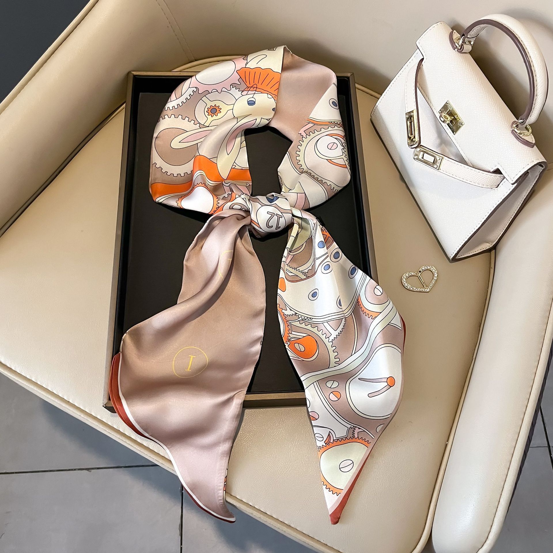 Nuevo caju pequeño cinturón de bufandas onduladas caju multifuncional cinturón de pelo de alta calidad bufandas profesionales