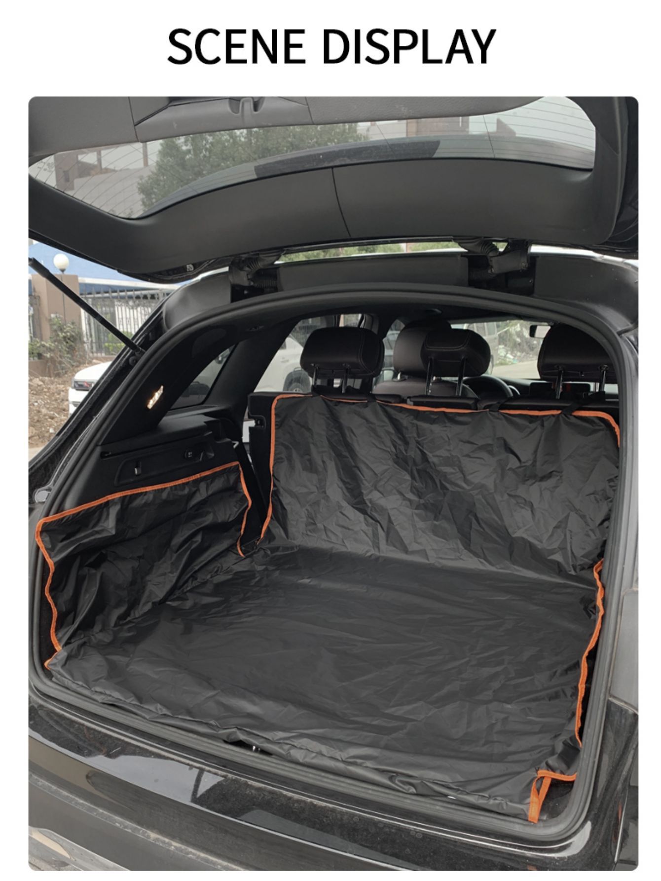 Car Trunk Pet Mat for Suvs, Sedans, and Other General-Purpose Vehicles, 210t Polyester Taffeta Pet Car Mat