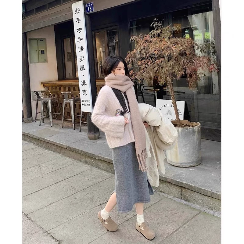 Замшевые кожаные обувь Birkenstock для женщин, верхняя одежда осень и зима 2024 новый всепогодный толстованный обувь с круглым носком Birkenstock, женские хлопковые ботинки