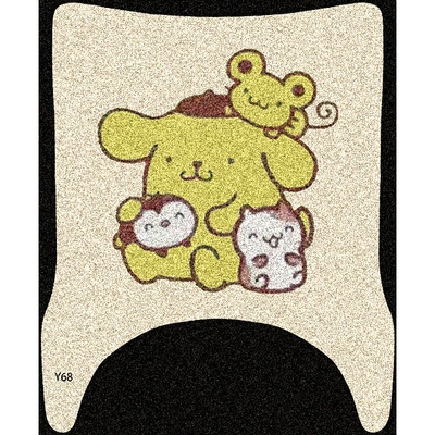 Suitable for Yadi Maodou Cute Electric vehicle foot mat - pudding-dog