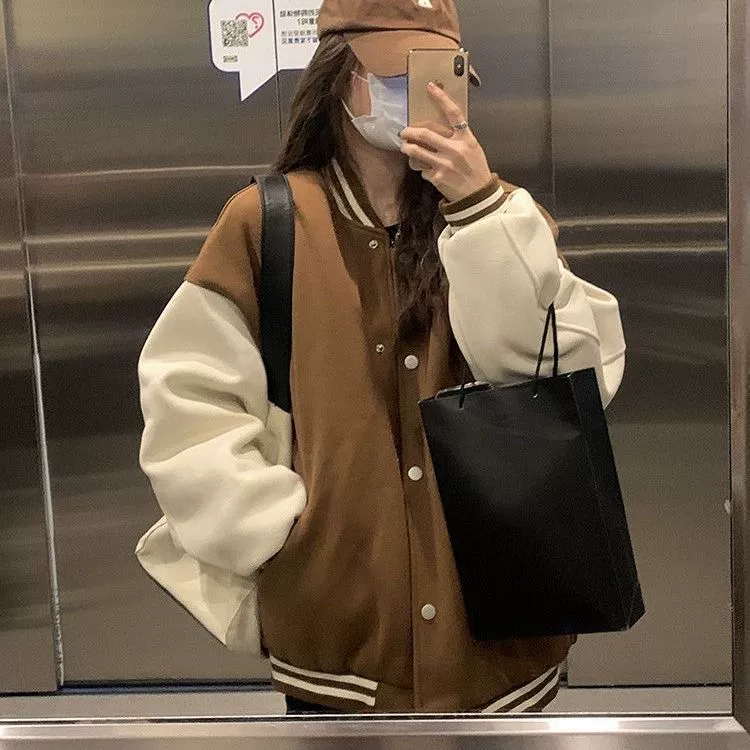 Поколение волос на флисовой подкладке, толстая бейсбольная форма, мужская и женская куртка в академическом стиле, корейская мода, большие размеры, флисовая куртка оптом