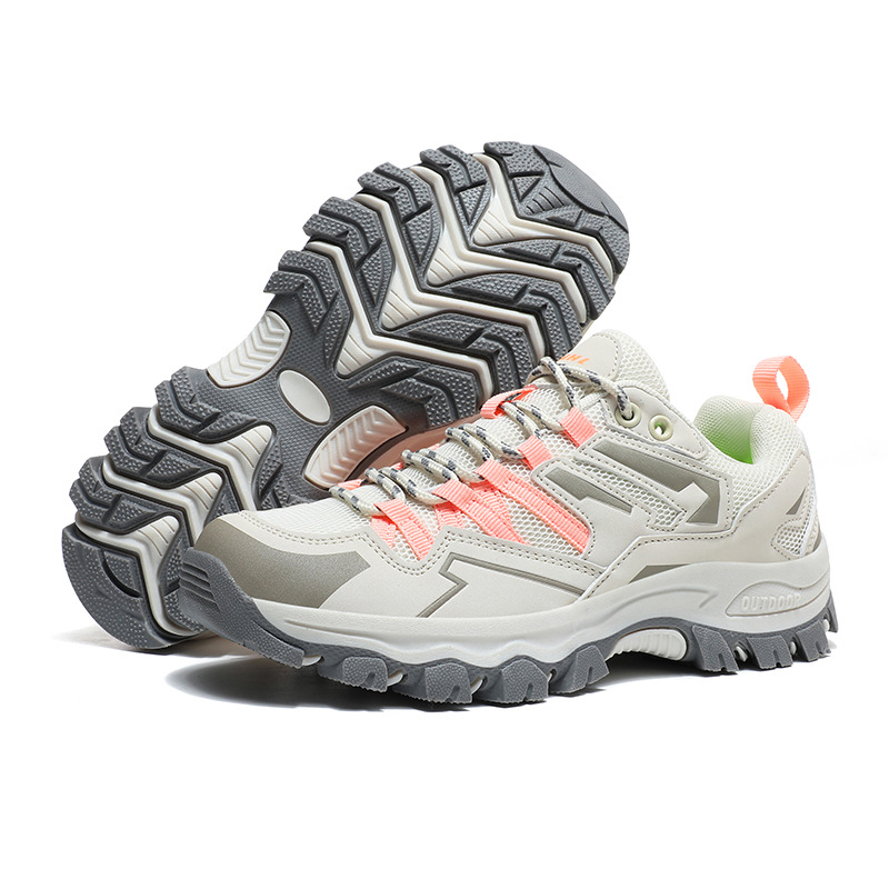 Zapatillas deportivas transpirables para senderismo, correr y montañismo, para hombre y mujer, antideslizantes, de malla, de caña baja.