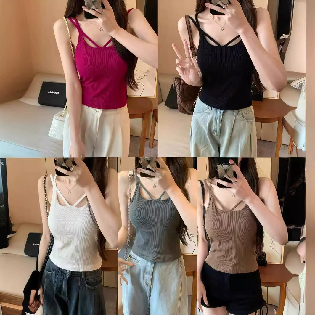 Yun Fei новый бесшовный полый дизайн камзол жилет женский с нагрудным ковриком