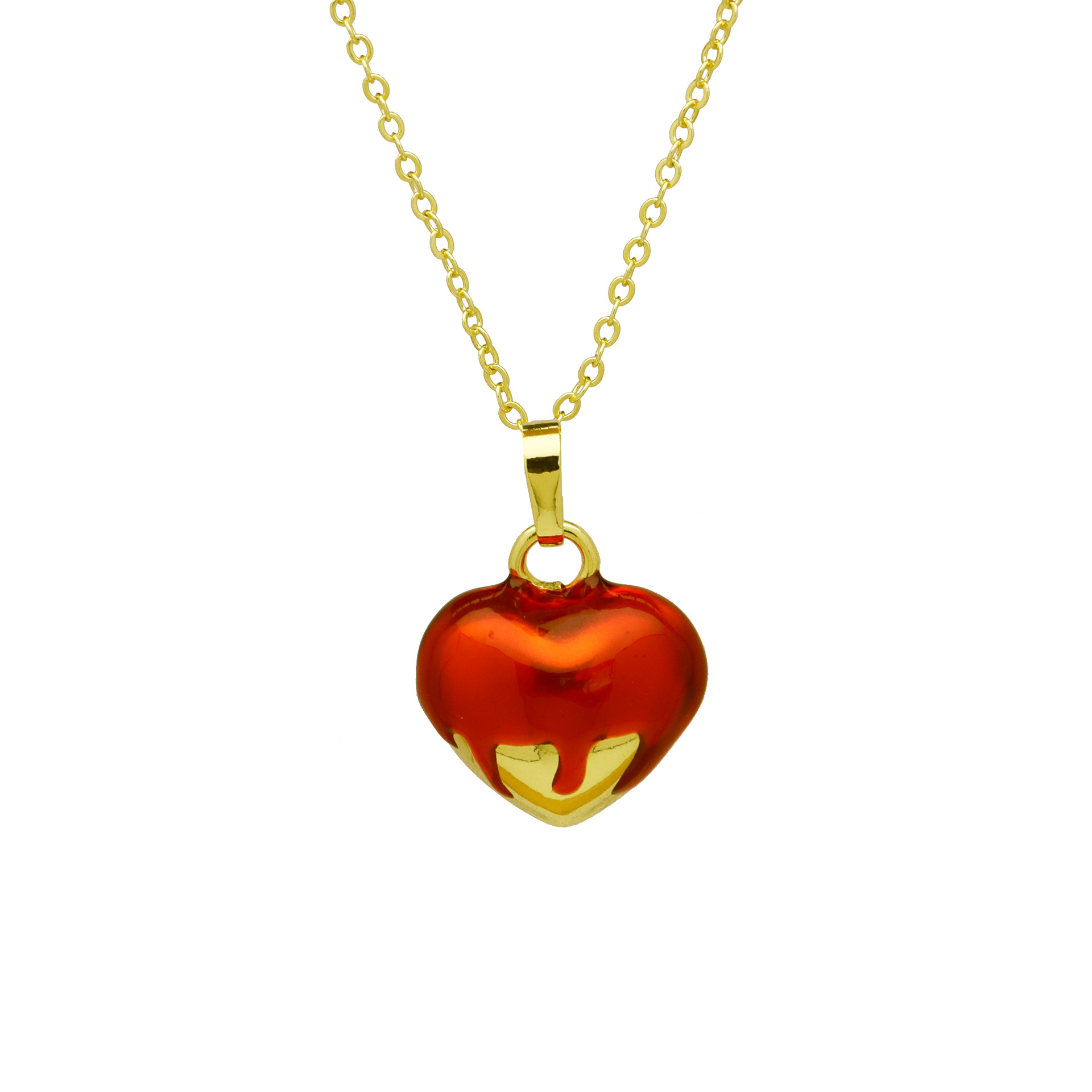 7g Weight Copper Pendant Material Pendant Necklace Classification Copper Chain Material cable chain Chain Type 1 Piece Quantity Casual, Holiday Occasion Copper Material Heart Shape Pattern Women's Gender Enamel Design Cute, Streetwear Style Copper Cable Chain Enamel Heart Shape Pendant Necklace 11
