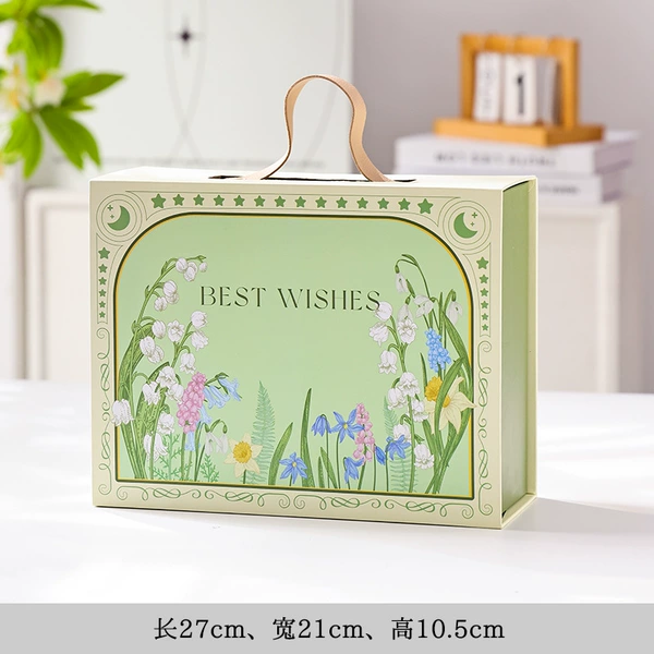 Lily of the Valley flip-top gift box-dimensions as shown in the picture