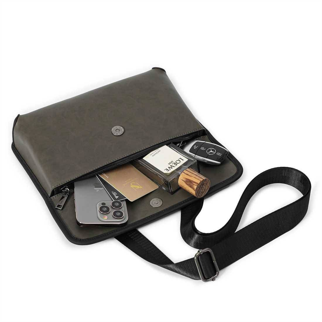 Retro heren schoudertas met tijgerkop voor casual gebruik_voghion.com