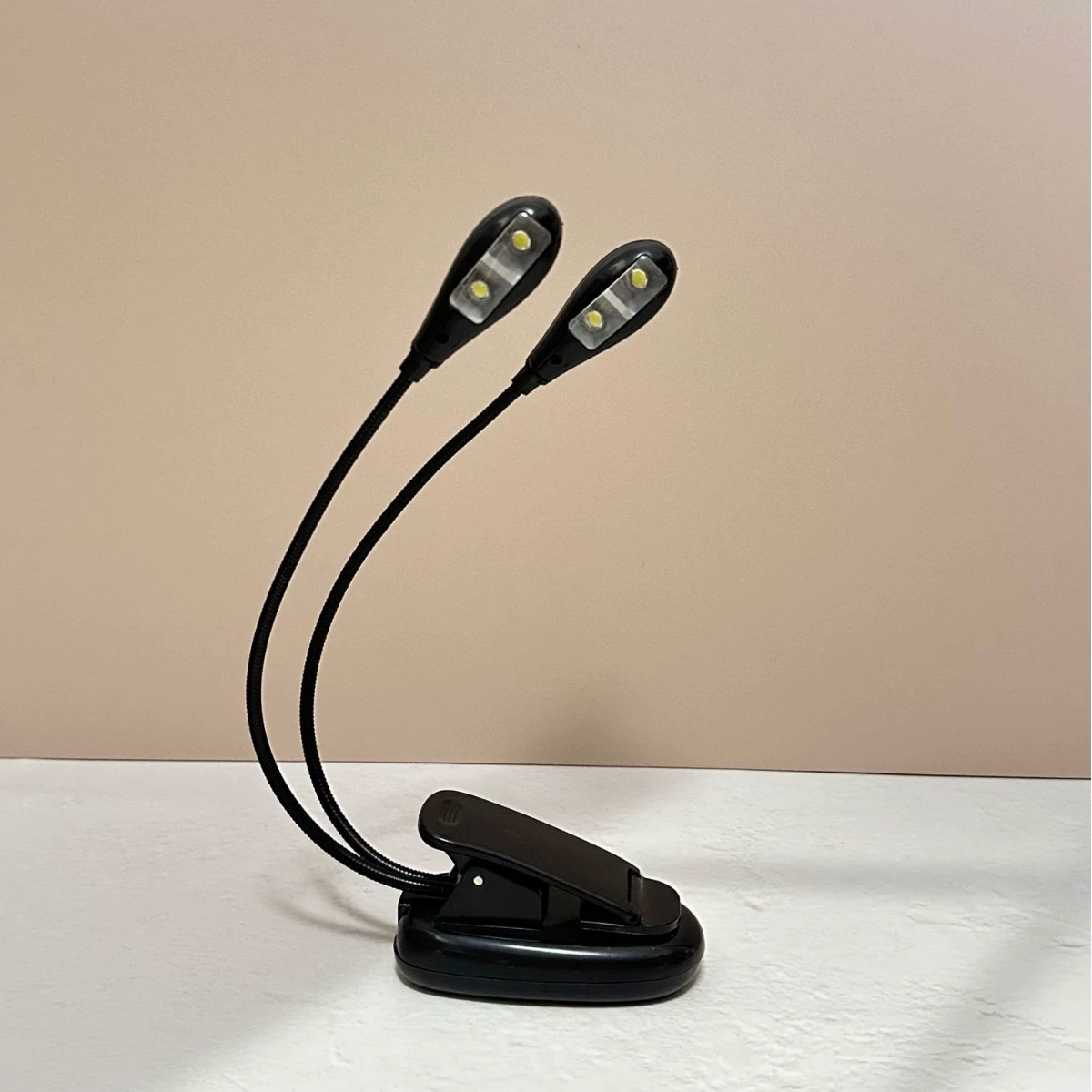 Светодиодный мини-светильник для книг, светильник-прищепка для книг, светильник для нот, светильник для нотной подставки с двойной штангой, USB-светильник