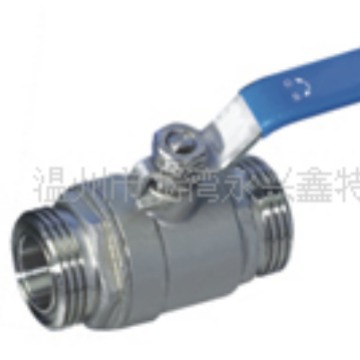 供应温州二片式外螺纹梯型螺纹不锈钢球阀——厂家直销价