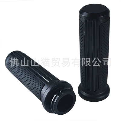 Harley Motorcycle Refitting Universal Electronic Throttle Handle Set Street Bully Luwei Fat Boy Gliding Road King Handle Glue (Motorcycle Handle Cover) - black