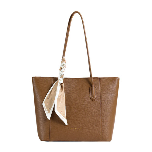 Large Capacity Bags  New Fashion Texture Shoulder Bag Solid Color Women's Bag Simple Tote Bag Commute Large Bag