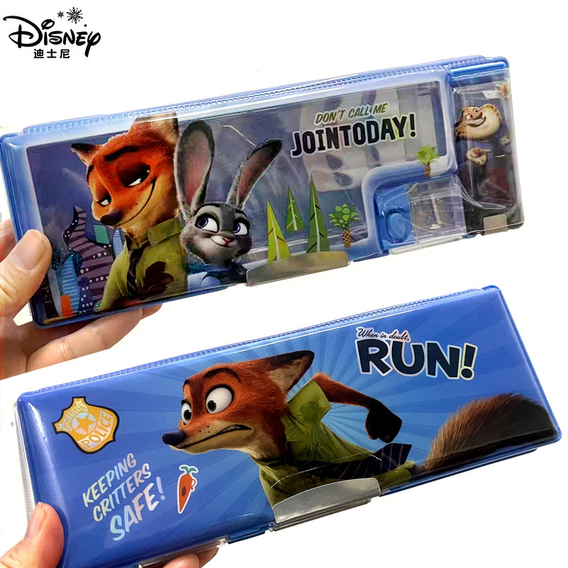 Disney Judy Nick Zootopia Multifunctional Quicksand Stationery Box for Primary School Students and Children, Large Capacity Pencil Case Disney Judy Nick Zootopia Multifunctional Quicksand Stationery Box for Primary School Students and Children, Large Capacity Pencil Case