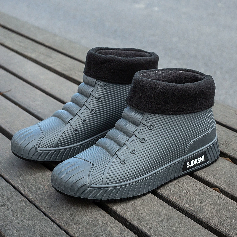 Резиновые сапоги Женская непромокаемая обувь женская верхняя одежда 2023 новые резиновые сапоги Японская Нескользящая Водная обувь резиновая обувь на толстой подошве модные галоши