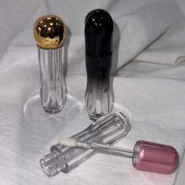 4.5ml创意细腰波浪唇釉管多瓶盖异形渐变流线型唇彩瓶化妆品包材