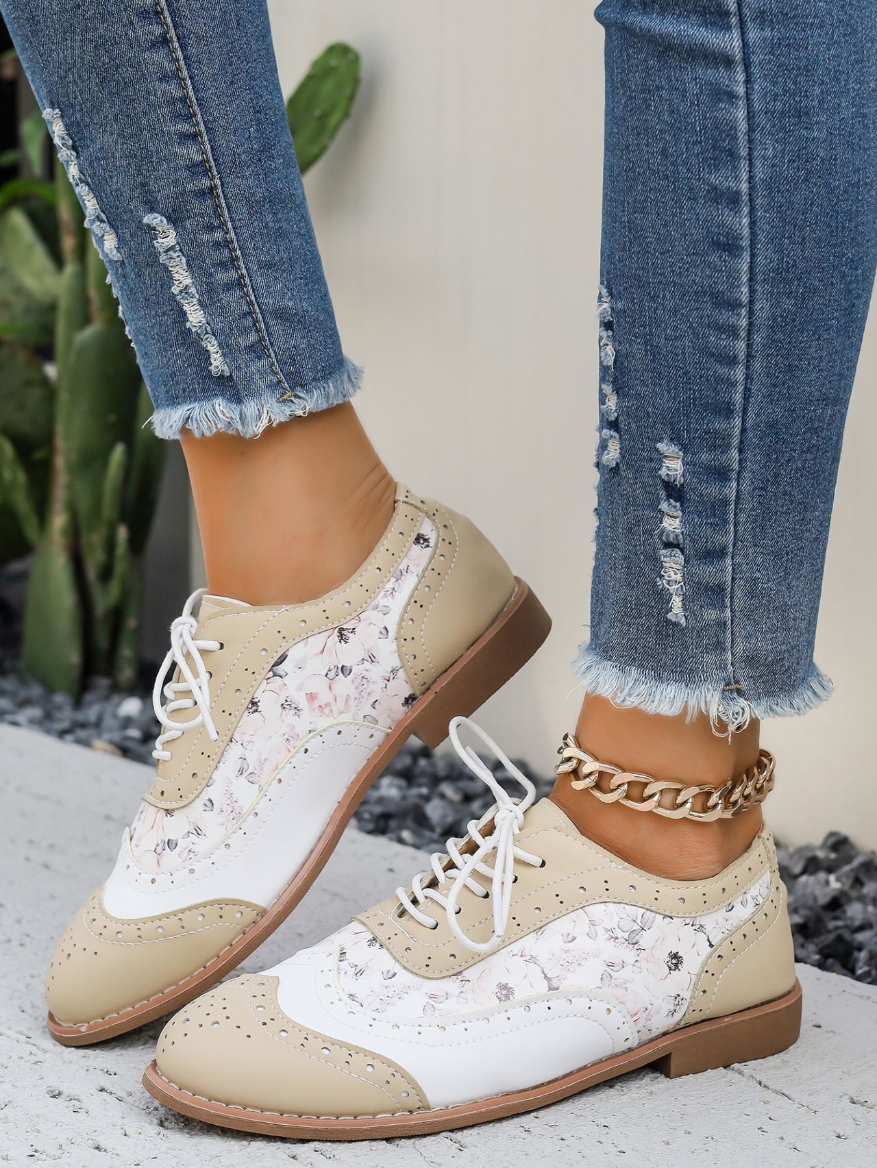 Dámské boty ve stylu brogue, velké velikosti_voghion.com