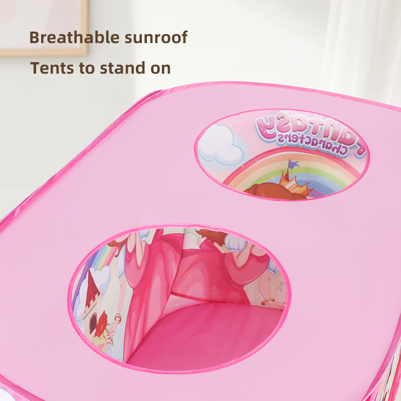 Carpa de la princesa de dibujos animados para niños Tienda de tragaudias emergente automática Juguete de picnic al aire libre Casa de juegos interactiva