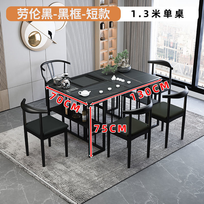 Mesa y silla de té de tabla de roca nueva oficina de té de kung fu chino balcón doméstico mesa de té set de té