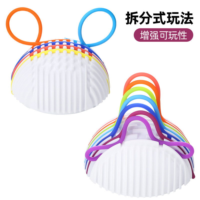 亚马逊3D感官球DIY硅胶感官解压板益智玩具硅胶扭扭绳活动减压板|undefined