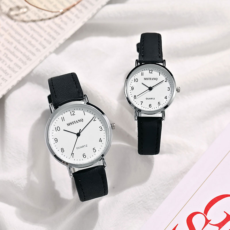 Exam-Specific Quartz Children's Watch for Middle and High School Students, Korean Style Trendy Simple Casual Ultra-Thin Unisex Couple's Watch