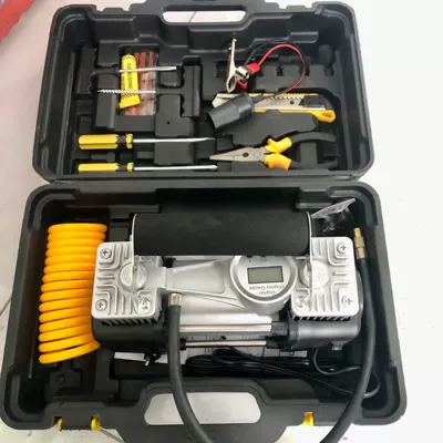 Hava nasosu – Air Pump in Stock - motor-double-cylinder-digital-display-tool-box-model