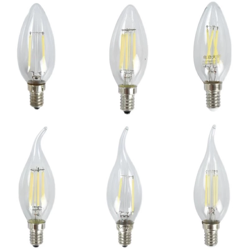 LED лампа, свеча, потолочная лампа, источник света, с винтовым цоколем, 110В