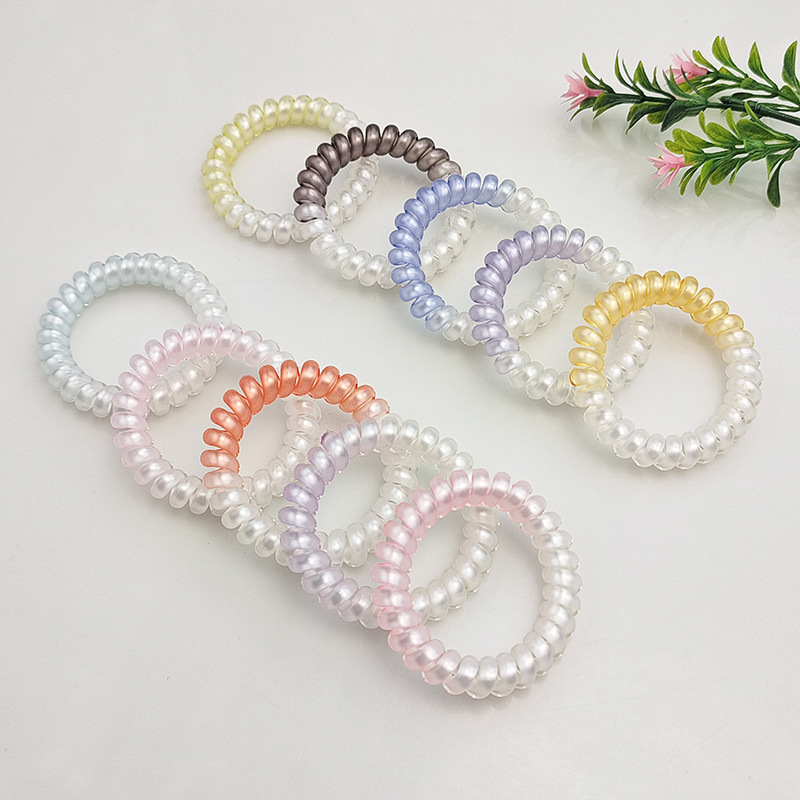 Pinxu Cross-Border High-End Gradient Pearlescent Gradient Phone Ring Hair Rope High Elasticity Non-Stretching Hair Versatile Headband Headwear Pinxu Cross-Border High-End Gradient Pearlescent Gradient Phone Ring Hair Rope High Elasticity Non-Stretching Hair Versatile Headband Headwear