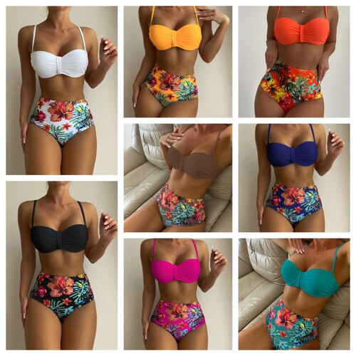  New European and American Style Two-Piece Bikini—Cross-Border Sexy Amazon Export Bikini for Women's Beach Swimsuit