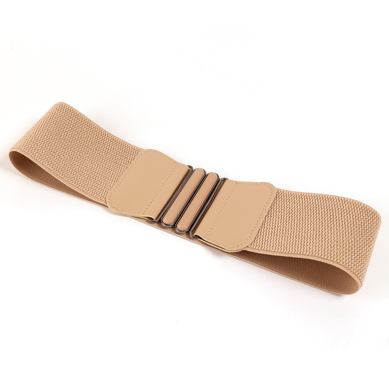 3124 simple Super amplia decoración de las mujeres estilo coreano hebilla de la cintura sello moda todo partido cinturón elástico 90g