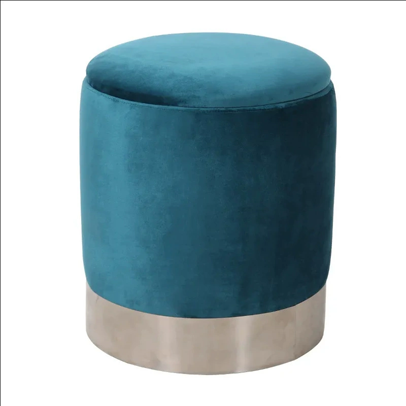 Бытовая спальня круглый Пирс небольшой стул для макияжа на заказ круглый модный скандинавский свет роскошный туалетный стул маленький табурет оптом