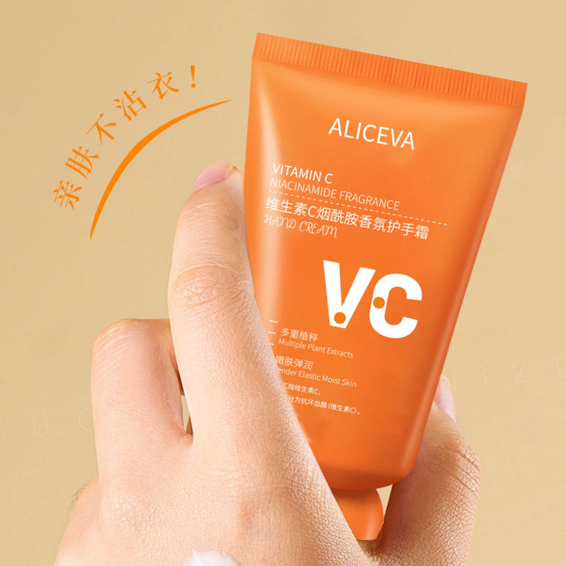 ALICEVA vitamina C nicotinamida perfume crema de manos hidratante no grasa humectante aclarante color de la piel fabricante