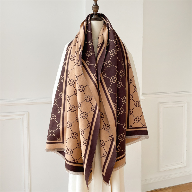 Schal für Damen im Winter, mit High-End-Gefühl, aus Kaschmir. Schal für die Klimaanlage im Büro, vielseitige Trendmarke._voghion.com