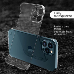 Transparent phone case for Apple iPhone 14 Pro Max, suitable for half and full cover, compatible with iPhone 13, 11, 12, minimalist design, anti-slip protection.