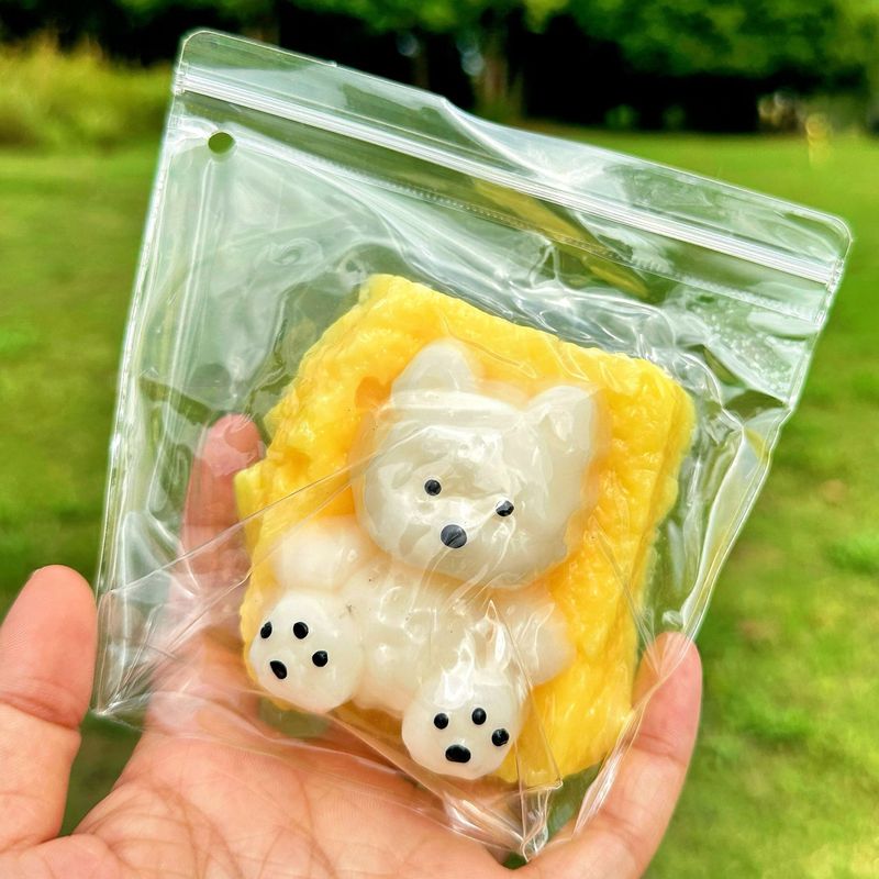 模擬食品玩具ブルーベリースフレープニッピング2色キャラメルプリンクリームケーキ高価値スローリバウンドおもちゃ|undefined