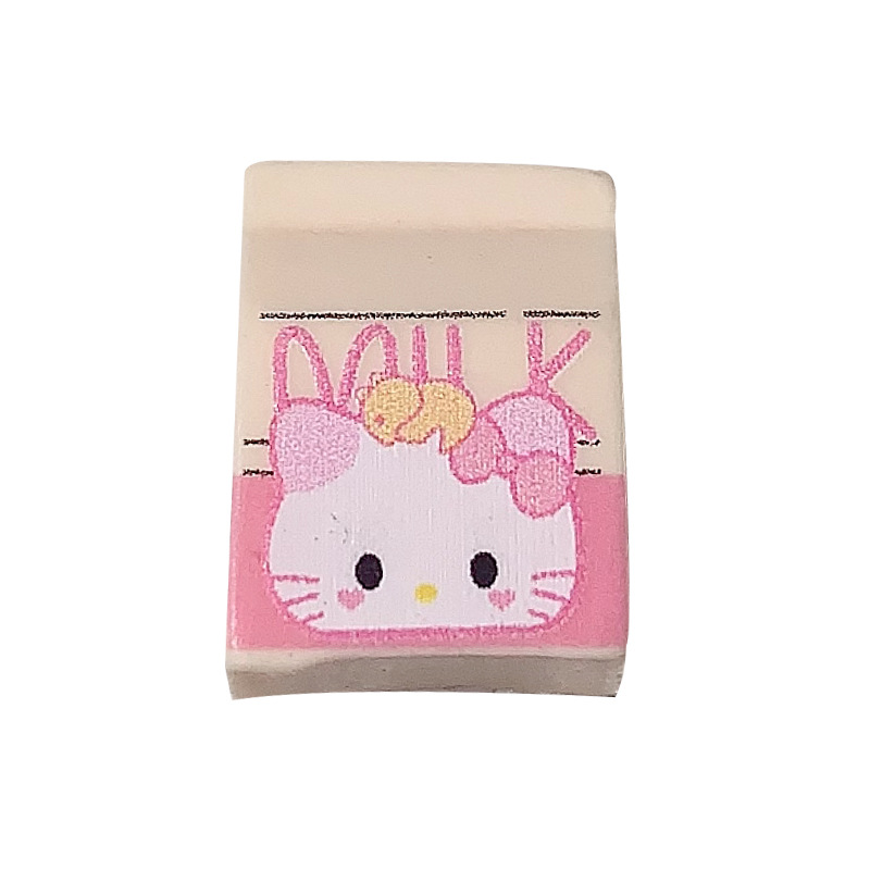 Nuevos dibujos animados Sanrio adorable caja de leche de animales accesorios de resina DIY crema pegamento tocado accesorios de botones de zapatos