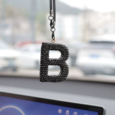 pendant pendant — Car hanging - b-letter-car-pendant-black