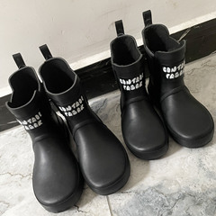 新品春雨の日子供親子雨靴雪遊雪ブーツ滑り止め防水ファッションアウトドア中筒靴
