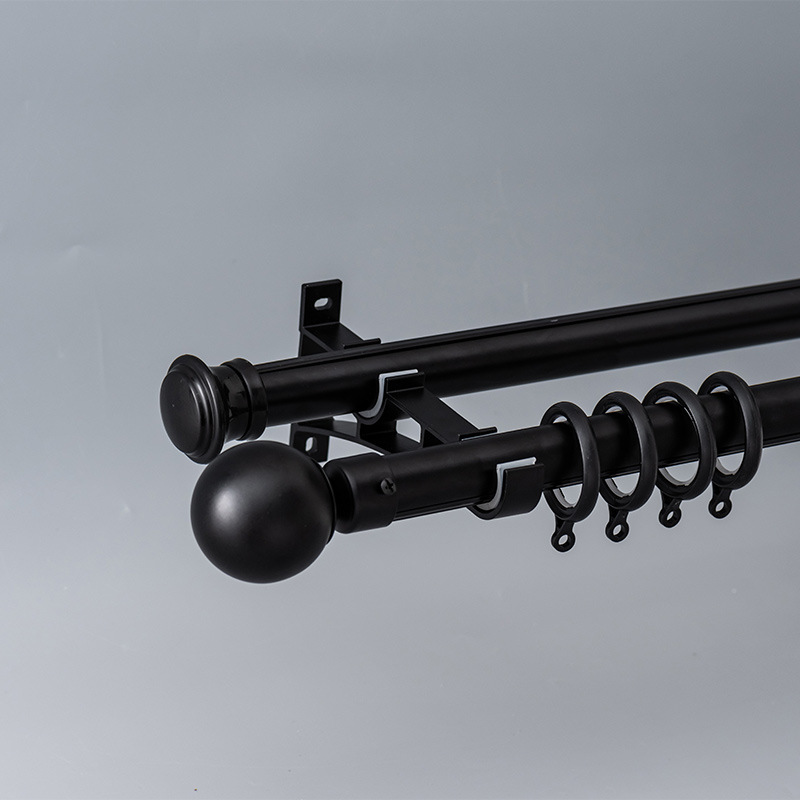 Moda gruesa de carga durable aleación de aluminio varilla romana de lujo cortina pista mudo Luz de lujo cortina varilla Romana